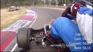 CRG TM K9C 125cc 6 speed Shifter Kart at Genk 1762017 Onboard cam Extreme HD 170 60FPS [upl. by Naenaj]