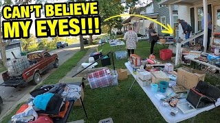 900 SPENT AT YARD SALES BEFORE 9AM [upl. by Ellehsem]