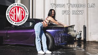 SEMA BUILD LS SWAP FD RX7  PROMO VIDEO [upl. by Michaella711]