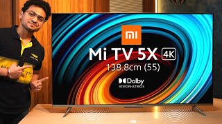 Mi TV 5X Unboxing amp First Impressions 🔥  55 Inch 4K 40W Speakers Dolby Vision amp Atmos 🚀🚀 [upl. by Janean]