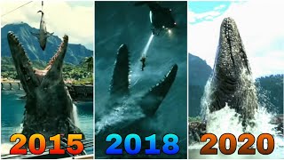 Evolution of Mosasaurus in Jurassic movies 20152022 [upl. by Euqinitram]