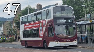 Lothian Buses 352  Service 47 [upl. by Cirederf73]