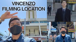 “VINCENZO” GEUMGA PLAZA FILMING LOCATION  Ron Sangalang KoreanDrama [upl. by Aivatal]