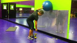 Neck Strength Exercise w Fitness Ball  Neck Workout 2 [upl. by Kelvin]