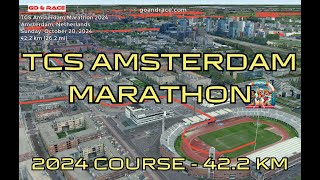 TCS Amsterdam Marathon 2024 fly over the marathon course [upl. by Ly]