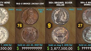 Top 100 most valuable US coins  Sold at Heritage Auctions [upl. by Trula272]