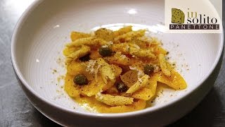 Gnocchi di zucca e di panettone Loison con rafano e capperi di Pantelleria [upl. by Mcculloch]