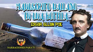 EDGAR ALLAN POE MANUSCRITO HALLADO EN UNA BOTELLA AUDIOLIBRO VOZ HUMANA ESPAÑOL SUBTÍTULOS [upl. by Mcclure]