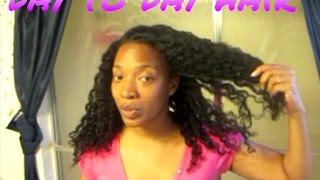 Long natural hair  Minimalism shrinkage and styl [upl. by Calie]