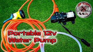 Portable Water Pump  55Lmin  130psi  12v  80w Test and overview [upl. by Corliss137]