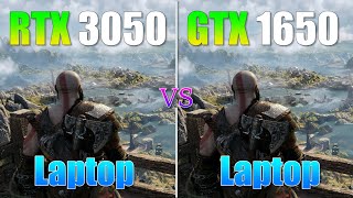 RTX 3050 Laptop vs GTX 1650 Laptop  Gaming Test  How Big is The Difference [upl. by Eelrak]