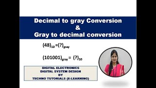 Gray Code amp Conversion Binary to Gray [upl. by Herrle863]