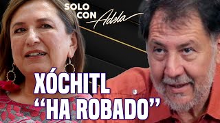 NOROÑA acusa a XÓCHITL GÁLVEZ de RATERA y de tener NEGOCIOS CHUECOS  Solo con Adela [upl. by Nilek]