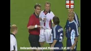 Beckham Red Card v Argentina 1998 [upl. by Burnie155]