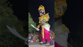 गोवा में राक्षस नरकासुर का विनाश😯😳 narkasur krishna shortfeed diwalispecial festival viral [upl. by Ellehcit]