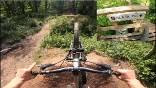 Scadson Freeride Pro line  amateur attempts Black Pig [upl. by Tenom]