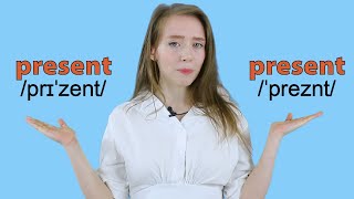 Present vs Present  Learn English Heteronyms  Meaning and Pronunciation [upl. by Joon]