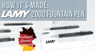 How its made LAMY 2000 Fountain Pen [upl. by Ynaoj]