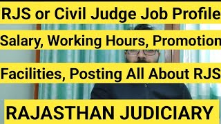 RJS Job Profile  Salary  Promotion  Working Hours  All About RJS Rajasthan Judicial Service [upl. by Jermaine]