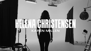 Helena Christensen Interview  Behind The Scenes Helena Christensen x Karen Millen [upl. by Milman518]