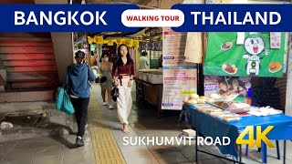 THAILAND BANGKOK 2023 🇹🇭 Sukhumvit Road Night walk 4k [upl. by Hansiain]