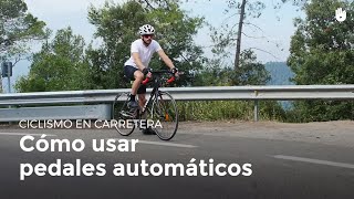 Como usar pedales automáticos  Ciclismo en carretera [upl. by Yorgo]