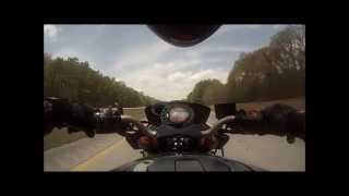 2003 Kawasaki Z1000 Riding Top Speed 156mph GoPro HD [upl. by Niveek]