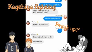 Kiyoko saw Kagehina making out  Haikyuu texting story [upl. by Doubler]