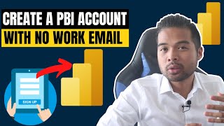 Sign Up for Power BI Account WITHOUT WORK EMAIL  Beginners Guide to Power BI in 2021 [upl. by Oiludbo279]