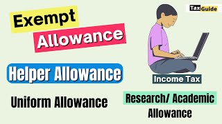 Exempt Allowance Under Section 1014i  Uniform Allowance Exemption  Exempt Helper Allowance [upl. by Nnazil686]