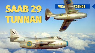 Saab 29  J29 Tunnan  The first Swedish jet that went into combat [upl. by Earahc]