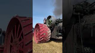 150 Case pulling 51 John Deere plows  2024 150Case steamengine plowing [upl. by Gayler]