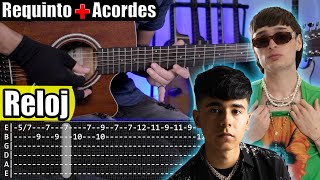 Reloj  Peso Pluma x Ivan Cornejo  Requinto  Acordes  TABS  Tutorial Guitarra [upl. by Ahsela]