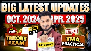 NIOS Big Latest Updates October 2024 amp April Exam 2025  Theory Date Sheet  Practical amp TMA Results [upl. by Ahsram]