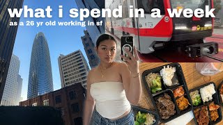 what i spend in a week vlog  26 year old working in sf [upl. by Yahsat]