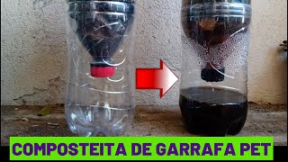 ADUBO CUSTO ZERO Como Fazer uma Composteira Domestica com Garrafa PET [upl. by Pamelina]