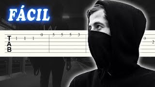 Faded  Alan Walker  FACIL  Guitarra Tutorial [upl. by Asnarepse]