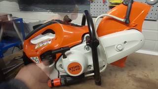 How to Change a Spark Plug on a Stihl TS410 Disc Cuttter  LampS Engineers [upl. by Heymann]