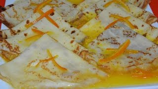 كريب حلو بالبرتقال Crêpes Suzette [upl. by Seluj]