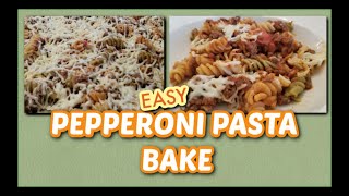 PEPPERONI PASTA BAKE  EASY PASTA RECIPE easyrecipes eatathome homemaking [upl. by Rennold]