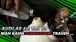 Lügen amp Pfusch  Getriebeöl Wechsel am Audi A8 42 TDI  Tip Tronic Teil2 diy tutorial cars [upl. by Malynda583]