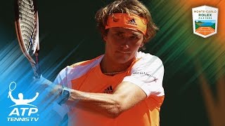 Tomas Berdych Alexander Zverev advance  MonteCarlo Rolex Masters 2017 Highlights Day 2 [upl. by Akibma317]