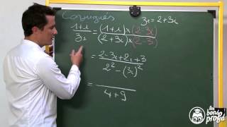 Egalité de complexes conjugué operations élémentaires  Ex3  Maths terminale  Les Bons Profs [upl. by Nylarahs]