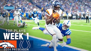 Denver Broncos Top Plays vs Indianapolis Colts  2024 Preseason Week 1 [upl. by Hachmin]