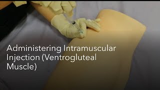 Pharmacological Nursing  Administering Intramuscular Injection Ventrogluteal Muscle [upl. by Sandie910]