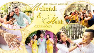 The Samaya Wedding  Mehendi amp Haldi vlog  Full video [upl. by Patrica954]