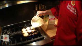 How to make round aebleskiver Danish pancakes [upl. by Ydorb]