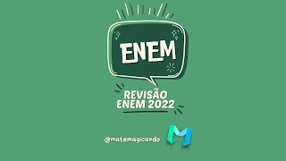 live REVISÃO ENEM 2022  matemagicando [upl. by Gowrie]