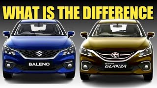 What is Main Difference Between Maruti Baleno vs Toyota Glanza 2023Maruti Baleno vs Glanza 2023 [upl. by Dunton]