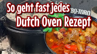 So geht Dutch Oven Das Musterrezept für fast alles aus dem Dutch Oven  Westmünsterland BBQ [upl. by Sucramraj]